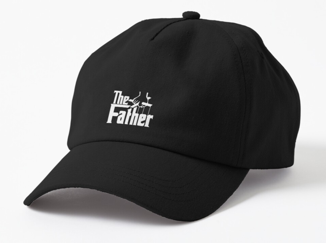 Кепка унисекс Malfini с принтом "The father" Черный