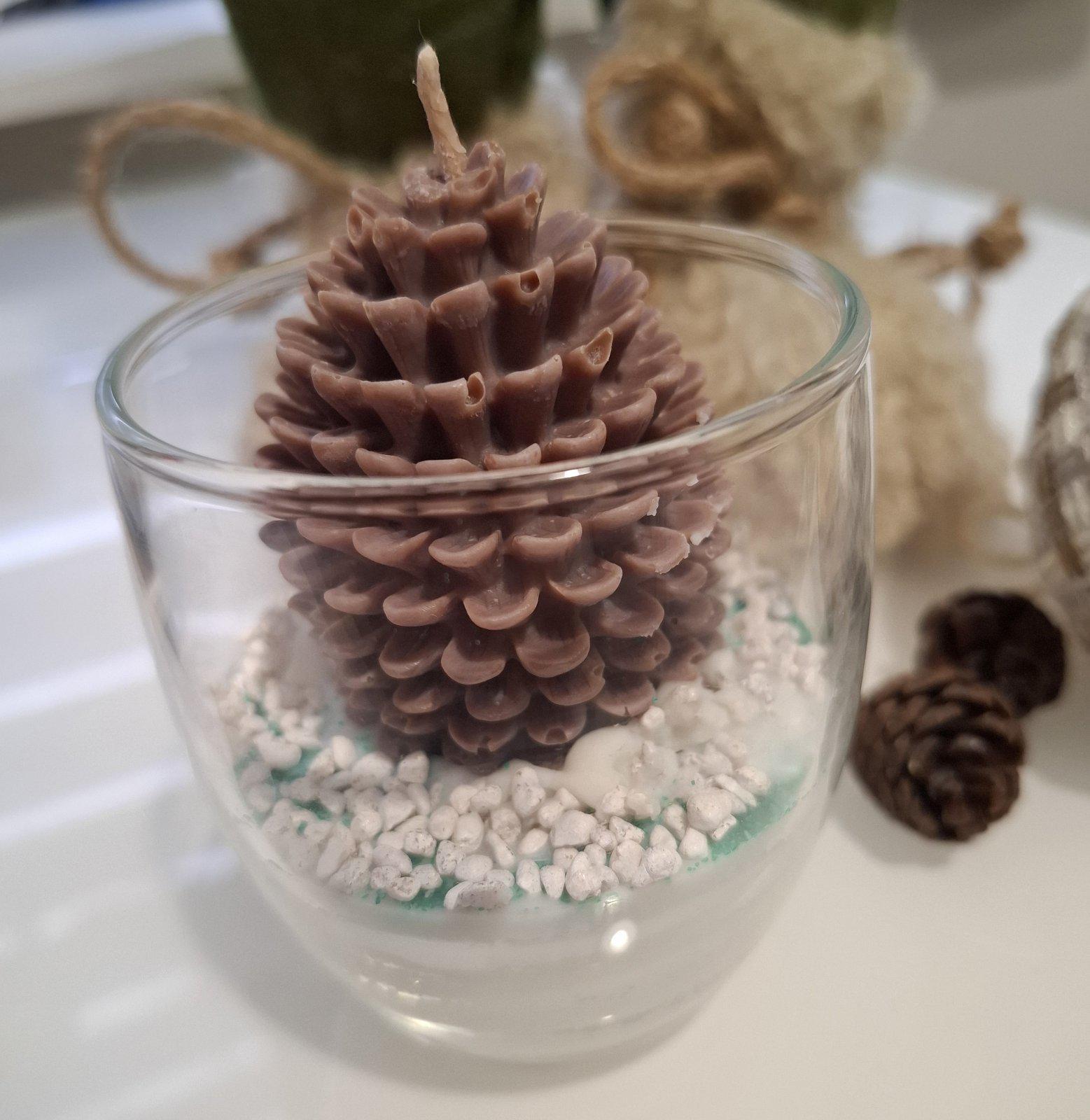 Ароматическая свеча шишка в сосуде Aroma of Calm (AS-03-001) Ароматическая свеча шишка в сосуде Aroma of Calm (AS-03-001)