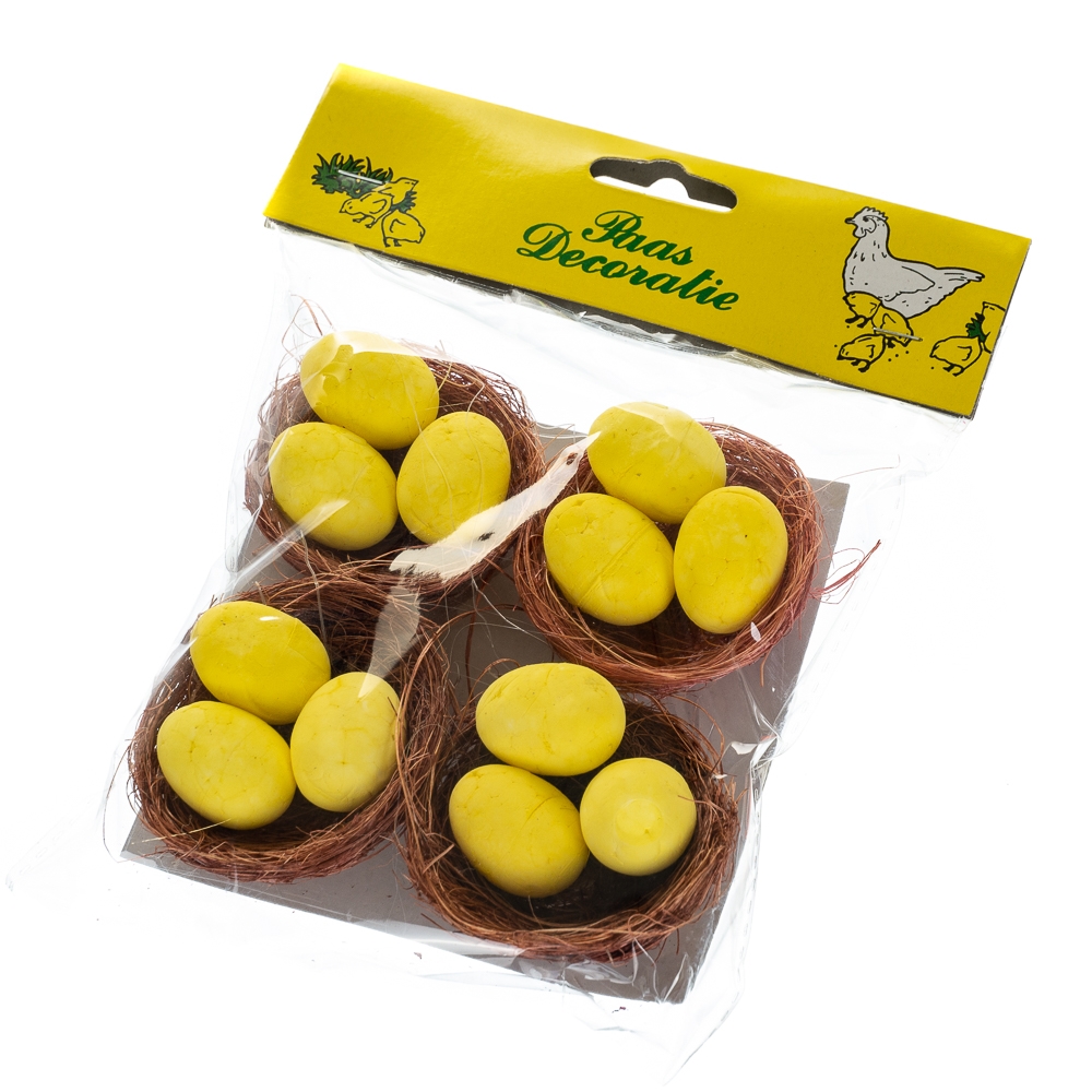 Набор гнезд с крашенками Elisey 3 шт.(8108-004)