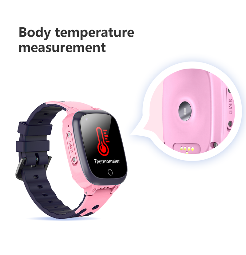 ᐉ Детские смарт часы для девочки Lemfo LT25 с GPS 4G Розовый