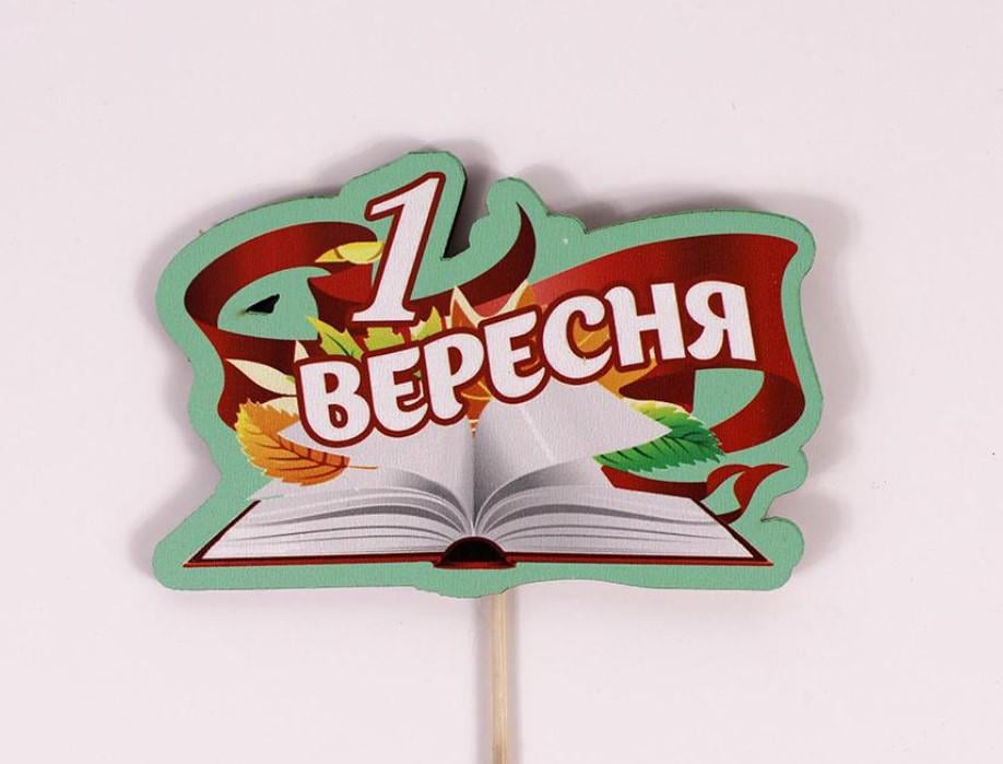 Топпер на шпажці "1 вересня" книга (4018)