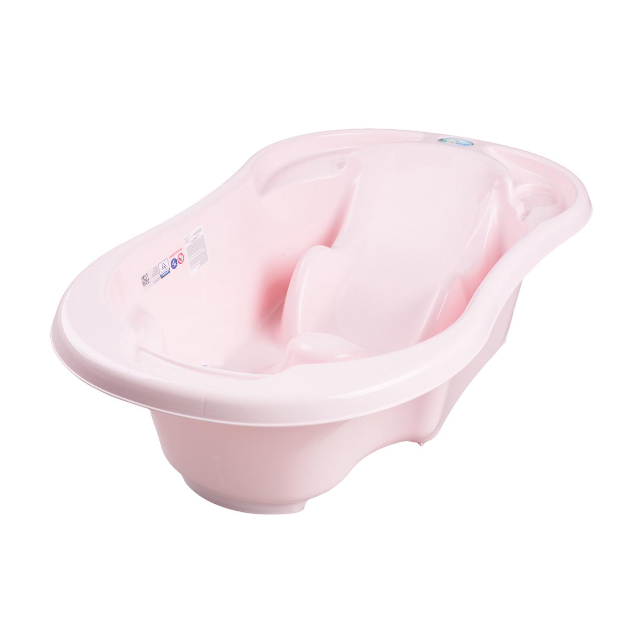 Ванночка Tega Baby Комфорт 2в1 анатомическая Светло-розовый (5902963011886 TG-011-104)