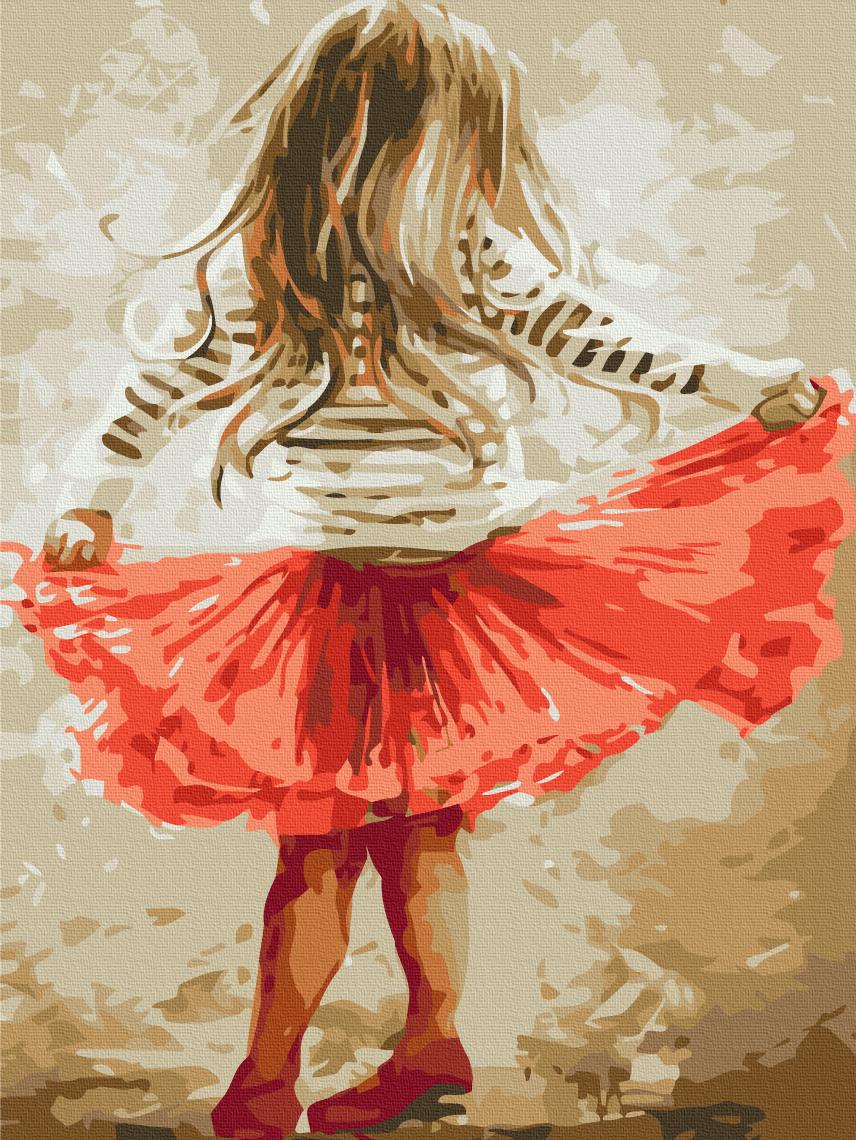 Картина по номерам Brushme Маленькая девочка 30x40 см (RBS9256)