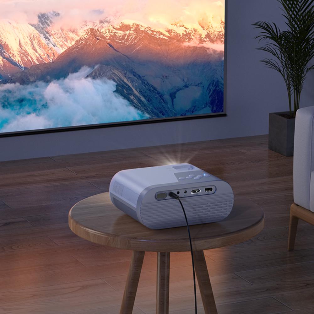 Проектор Hoco DT2 smart projector 2,4G/5G AUX/USB/AV/HDTV Бело-серый (24194266) - фото 9