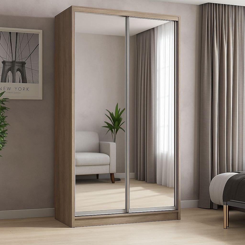 Шкаф купе Мириам зеркало 1700x2400x600 мм Дуб Сонома/Трюфель (21187) Шкаф купе Мириам зеркало 1700x2400x600 мм Дуб Сонома/Трюфель (21187)