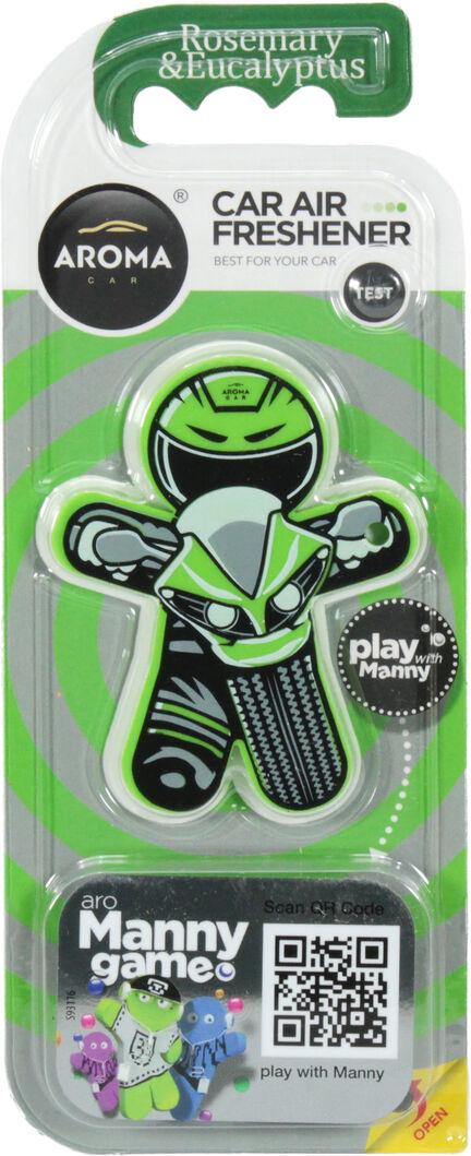 Ароматизатор Aroma Car Car Manny Rosemary & Eucalyptus полимерный на дефлектор (10778) Ароматизатор Aroma Car Car Manny Rosemary & Eucalyptus полимерный на дефлектор (10778)