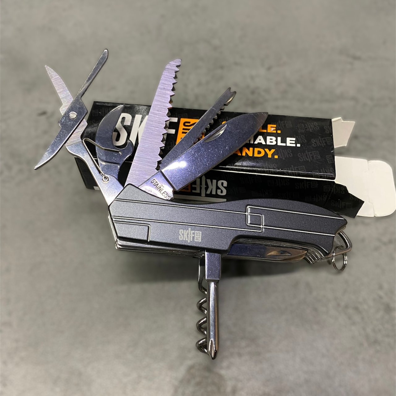 Нож многофункциональный Skif Plus Shrimp 12 инструментов (1738674285)