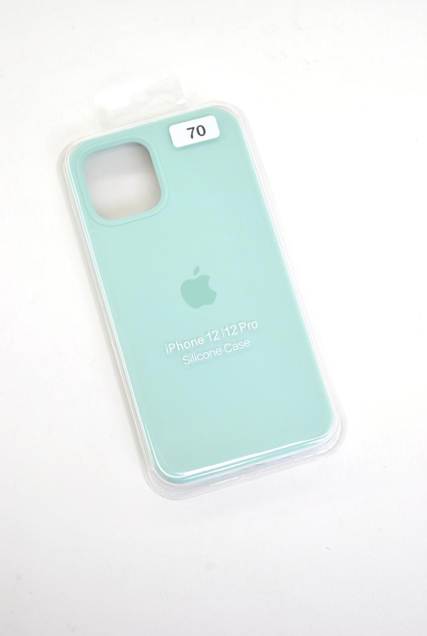 Чехол для телефона iPhone X/XS Silicone Case FULL №70 mint