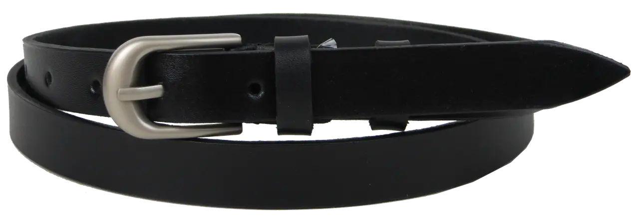 Ремінь жіночий Skipper шкіряний Чорний (1638-20)