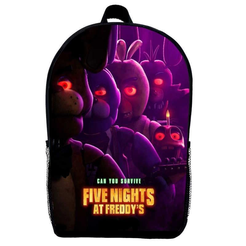 Школьный рюкзак детский FNAF-06 ФНАФ Аниматроники 5 ночей с Фредди 29х21х9 см 5 л Черный (2183551709)