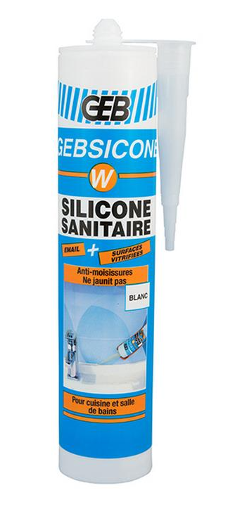 Силікон GEB з фунгiцидом бiлий W 310 мл (AKD35927)
