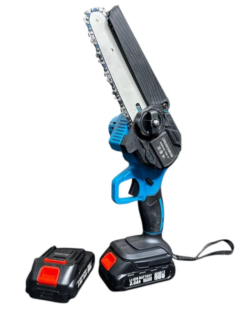 Пила акумуляторна міні GRANT 24V з автомастилом 2 акумулятори 2 ланцюги шина 150 мм (25880850) - фото 3