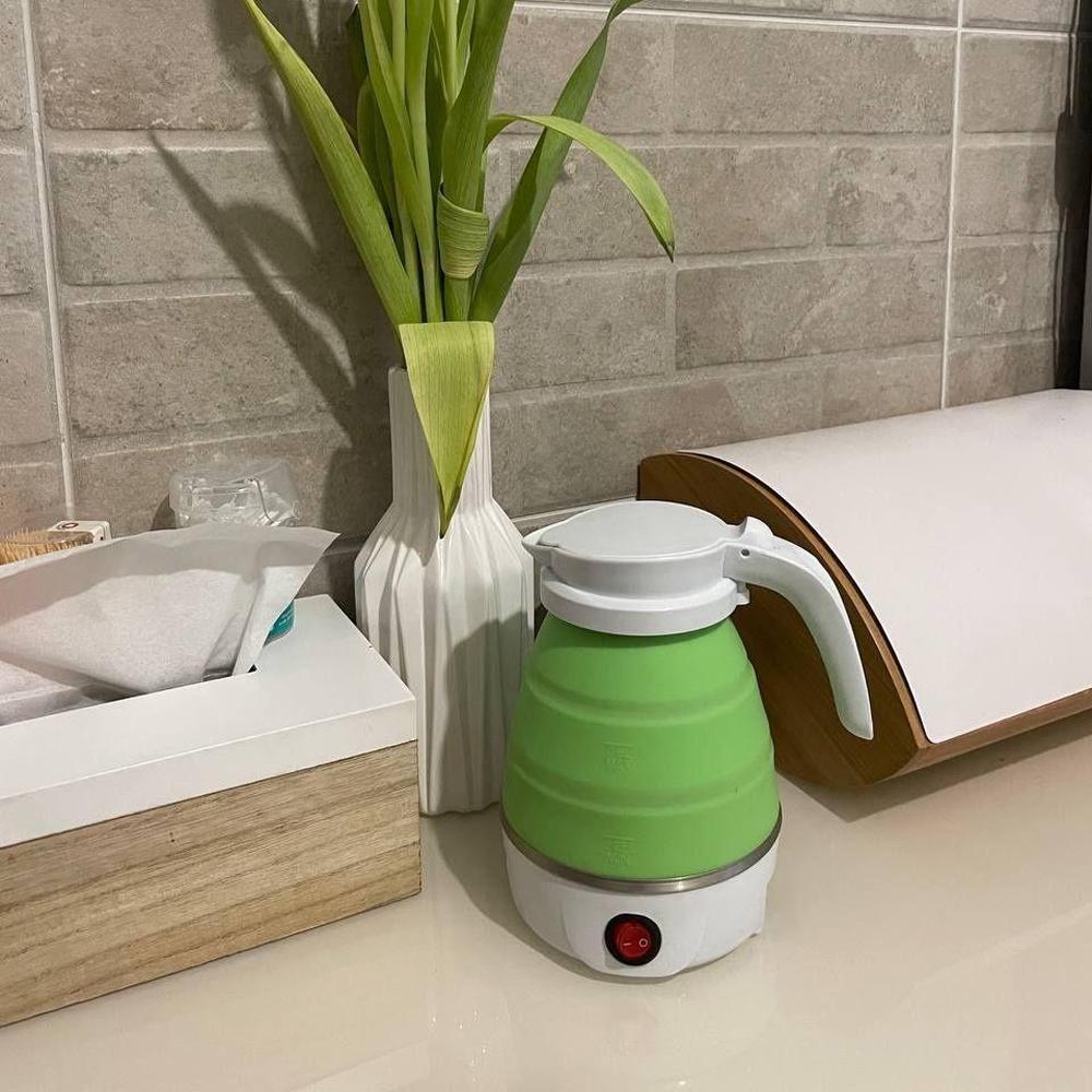 Чайник електричний дорожній 600 W 600 мл Зелений - фото 5 Чайник електричний дорожній 600 W 600 мл Зелений - фото 5