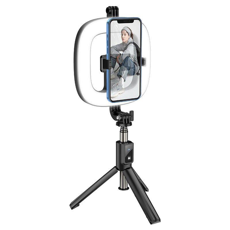 Кільцева лампа Hoco LV03 Plus Showfull fill light live broadcast holder Black