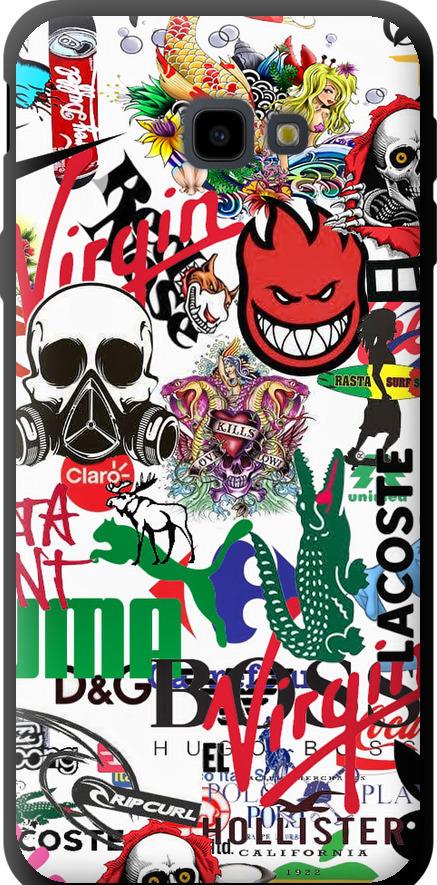 Чехол на Samsung Galaxy J4 Plus 2018 Many different logos (4022b-1594-42517) Чехол на Samsung Galaxy J4 Plus 2018 Many different logos (4022b-1594-42517)