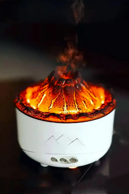 Зволожувач повітря Вулкан з ефектом полум'я та підсвічуванням (EL-19v) - фото 3