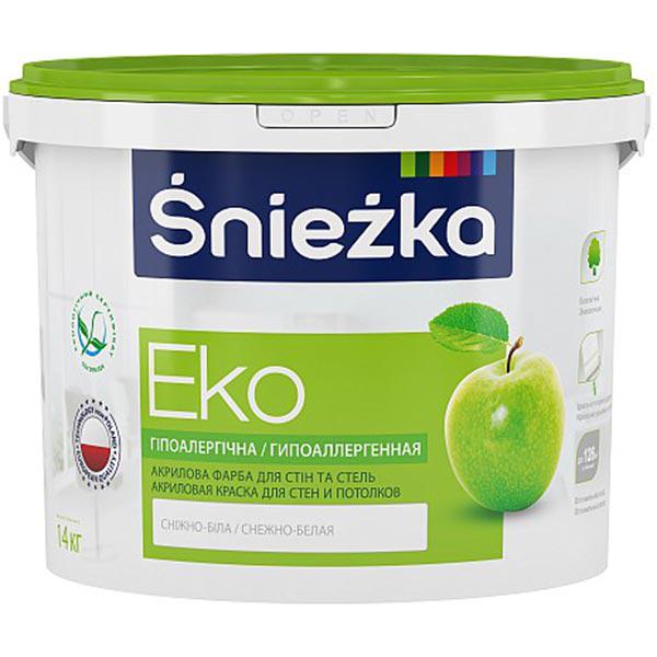 Краска водоэмульсионная интерьерная Sniezka Eco 14 кг (000006329) Краска водоэмульсионная интерьерная Sniezka Eco 14 кг (000006329)