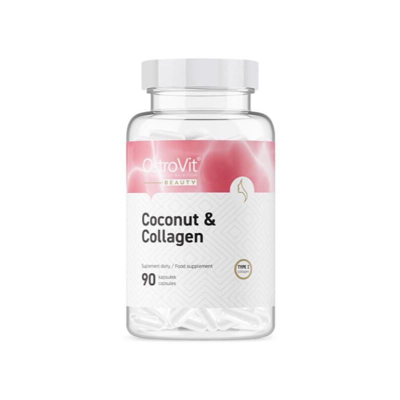 Коллаген с кокосовым маслом OstroVit MCT Collagen & MCT Oil from coconut 90 caps