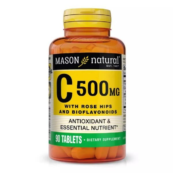 Вітамін C Mason Natural Vitamin C With Rose Hips And Bioflavonoids 500 mg 90 Tabs