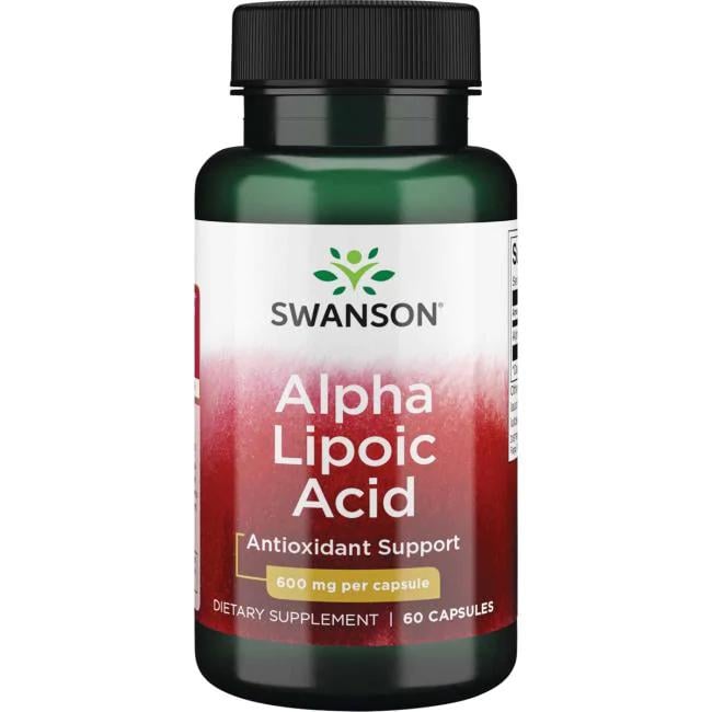 Натуральная добавка Swanson Alpha Lipoic Acid 600 мг 60 капс. (7224)