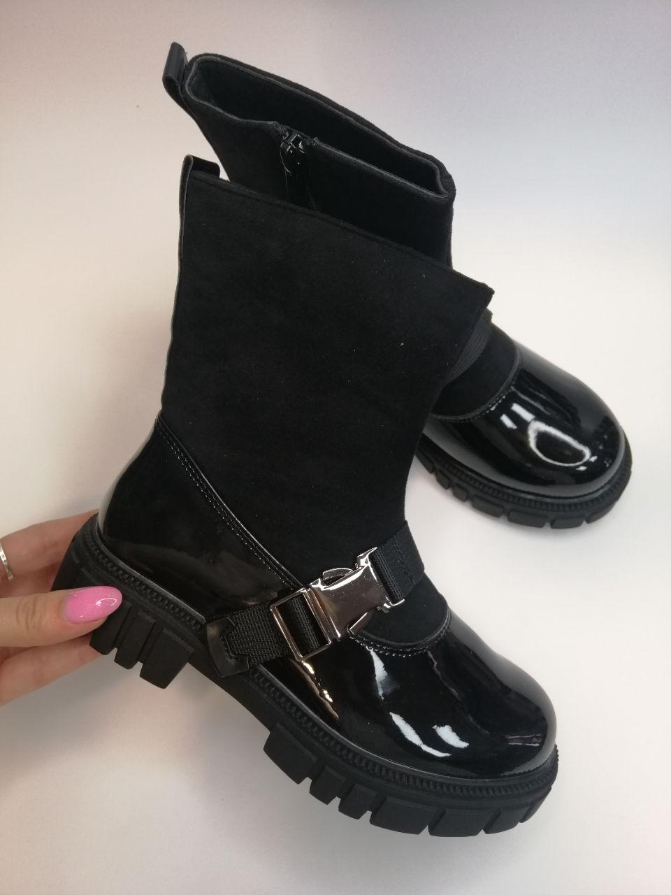 Черевики для дівчинки Weestep р. 35 21,5 см Чорний (578666226 ВКР) - фото 2 Черевики для дівчинки Weestep р. 35 21,5 см Чорний (578666226 ВКР) - фото 2