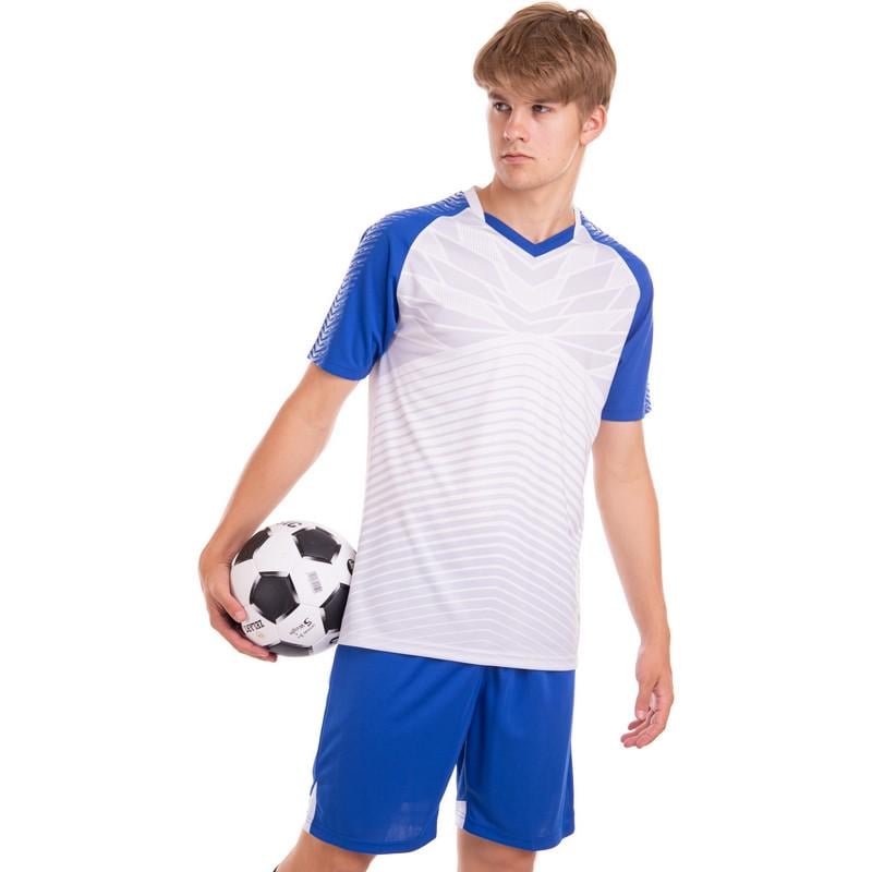 Футбольная форма футболка и шорты Lingo LD-M8601 L Бело-синий