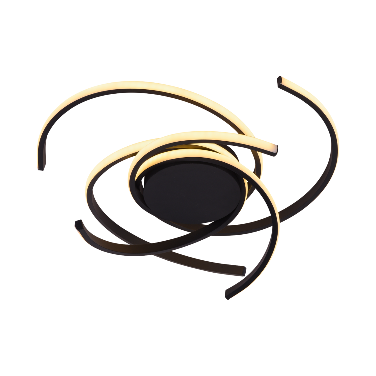 Люстра потолочная светодиодная акриловая Lighthouse SRS-19832 BK Черный