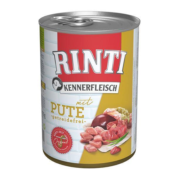 Корм влажный для собак Rinti Kennerfleisch mit Pute беззерновой полнорационный Индейка 400 г (91055)