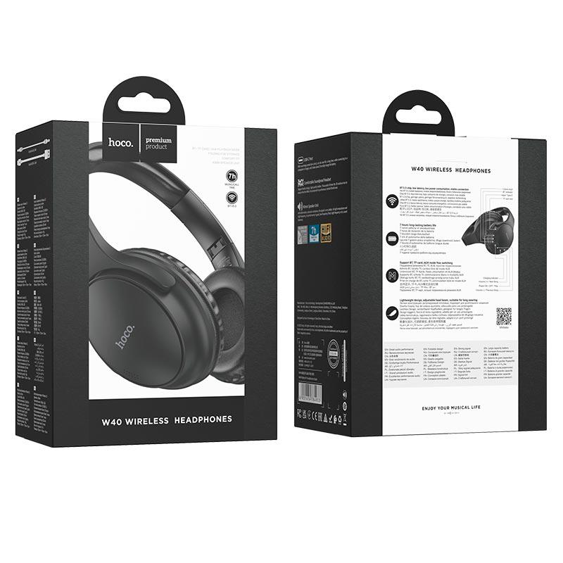 Наушники беспроводные Hoco Mighty BT Headphones W40 Type-C (11169241) - фото 3