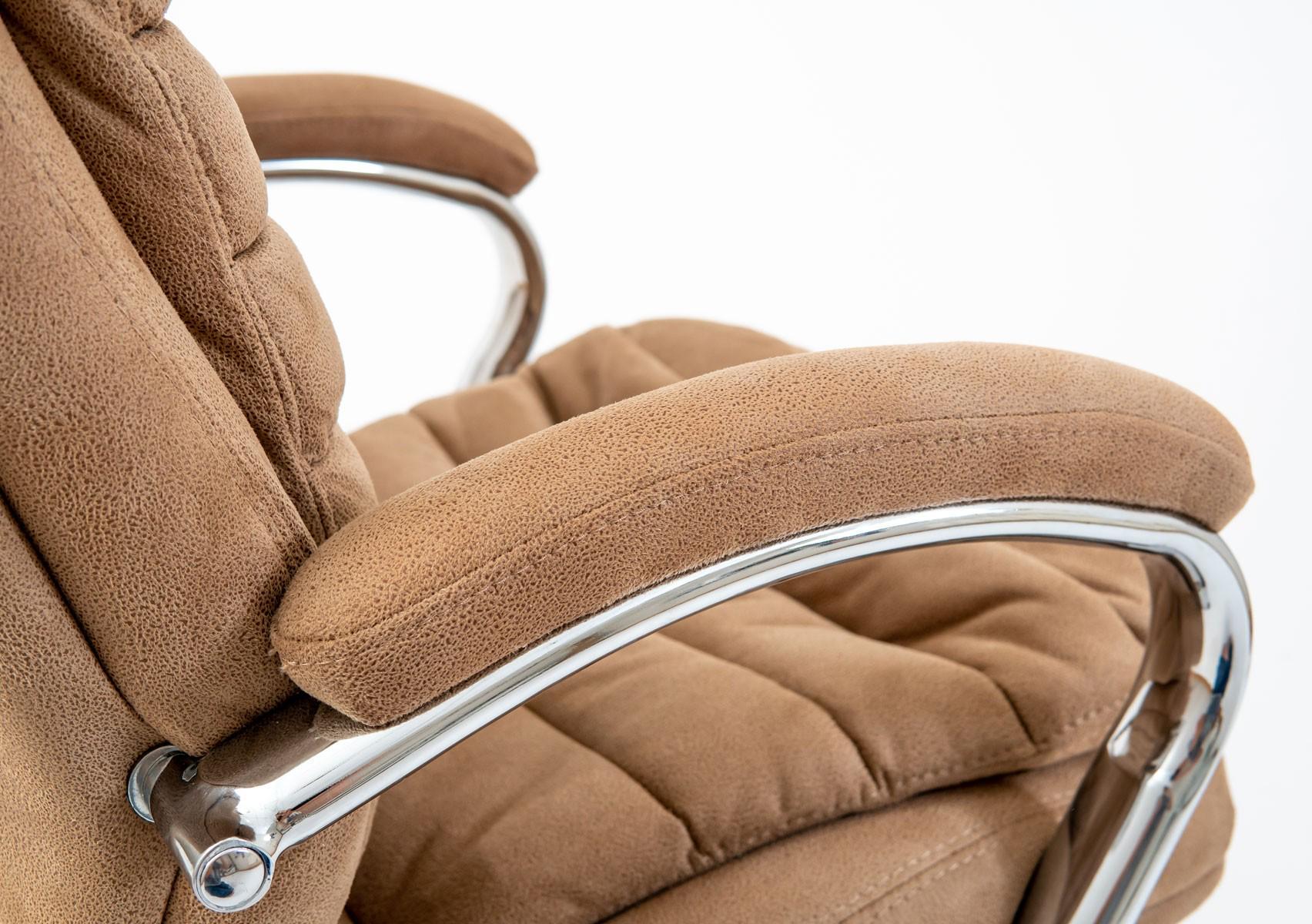 Крісло офісне комп'ютерне Valencia Мустанг Caramel Хром М2 AnyFix Карамель - фото 4 Крісло офісне комп'ютерне Valencia Мустанг Caramel Хром М2 AnyFix Карамель - фото 4