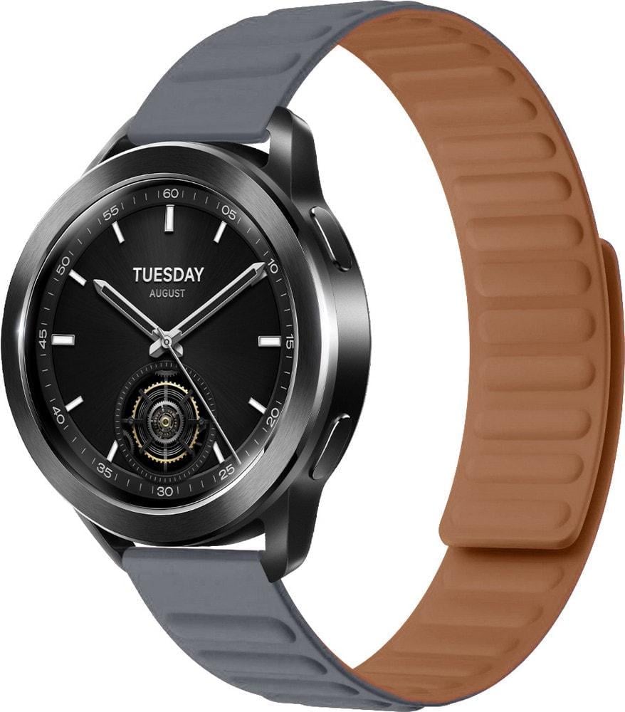 Ремешок магнитный Magneter для Xiaomi Watch S3 Grey (37140-33) Ремешок магнитный Magneter для Xiaomi Watch S3 Grey (37140-33)