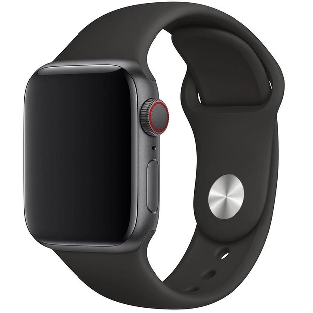 Ремешок силиконовый Sport Band для Apple Watch 38/40/41 мм Black (212-00545)