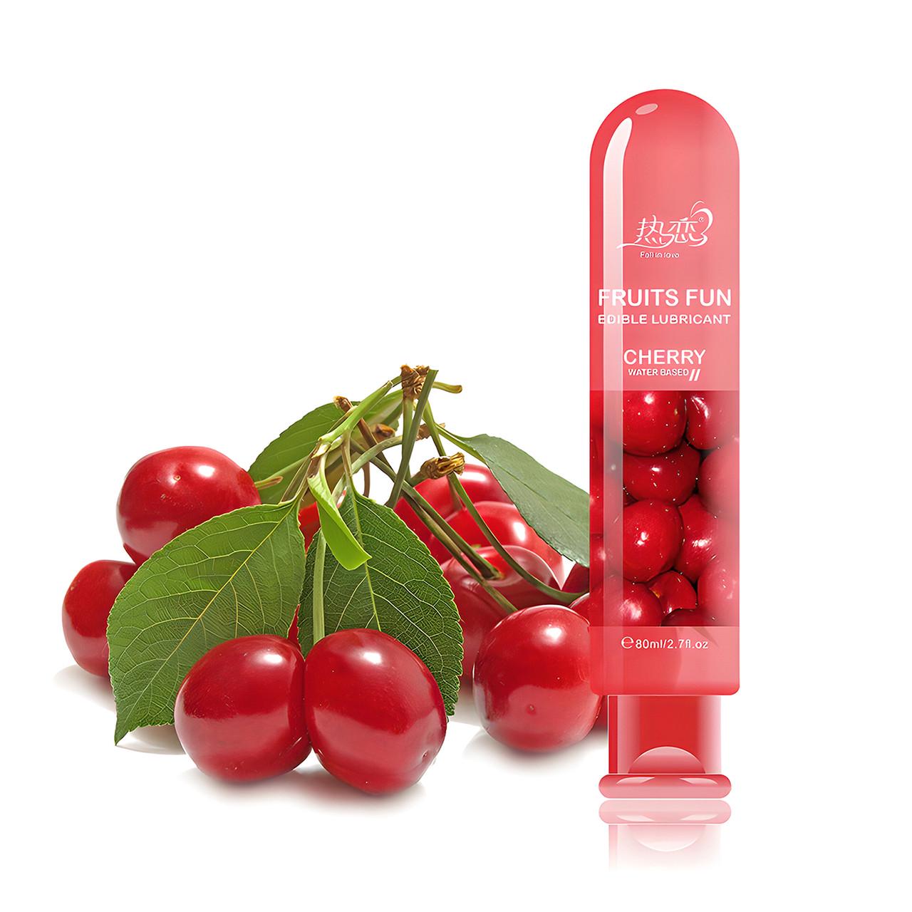 Смазка на водной основе Oral Lubricant для орального и влагалищного секса 80 мл (cherry_RH09NR) - фото 2