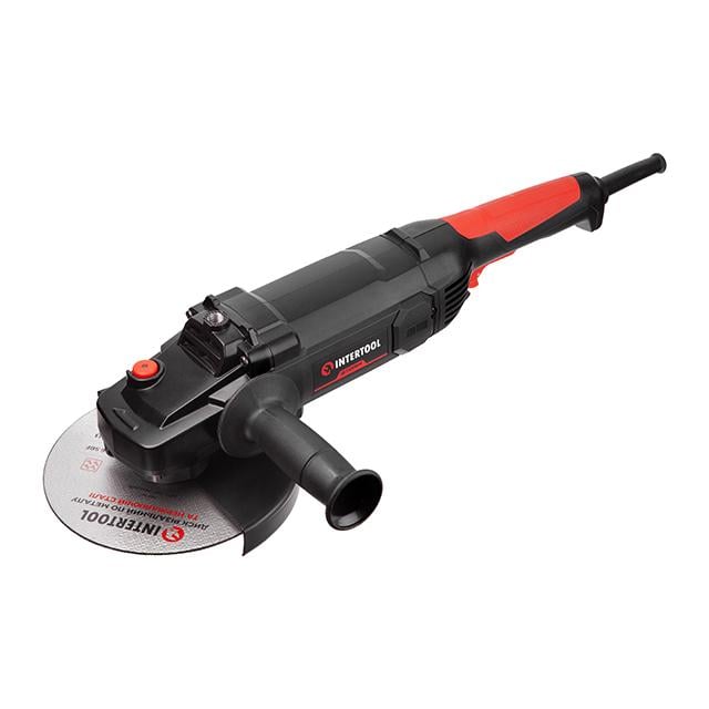 Шліфмашина кутова Intertool 1800 Вт 180 мм 8000 об/хв плавний пуск (WT-0227)