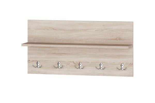 Вішак на стіну Еверест Соната-800 80х20х40 см Дуб сонома (ЕВ20235) - фото 1