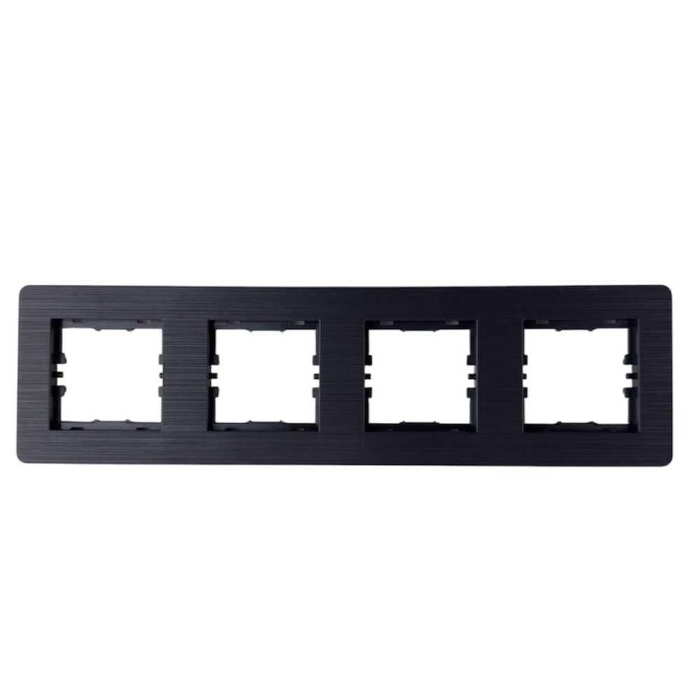 Рамка четырехместная Nilson Selene Антрацит (23362594)