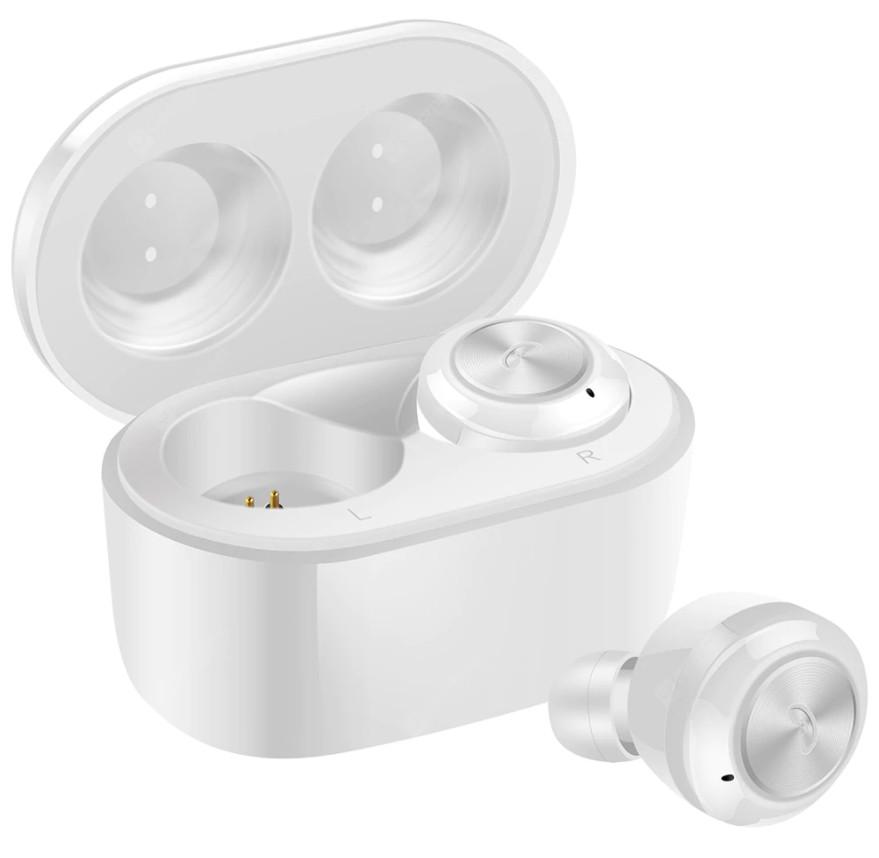 Наушники беспроводные AirTwins A6 BT c боксом White (6840)