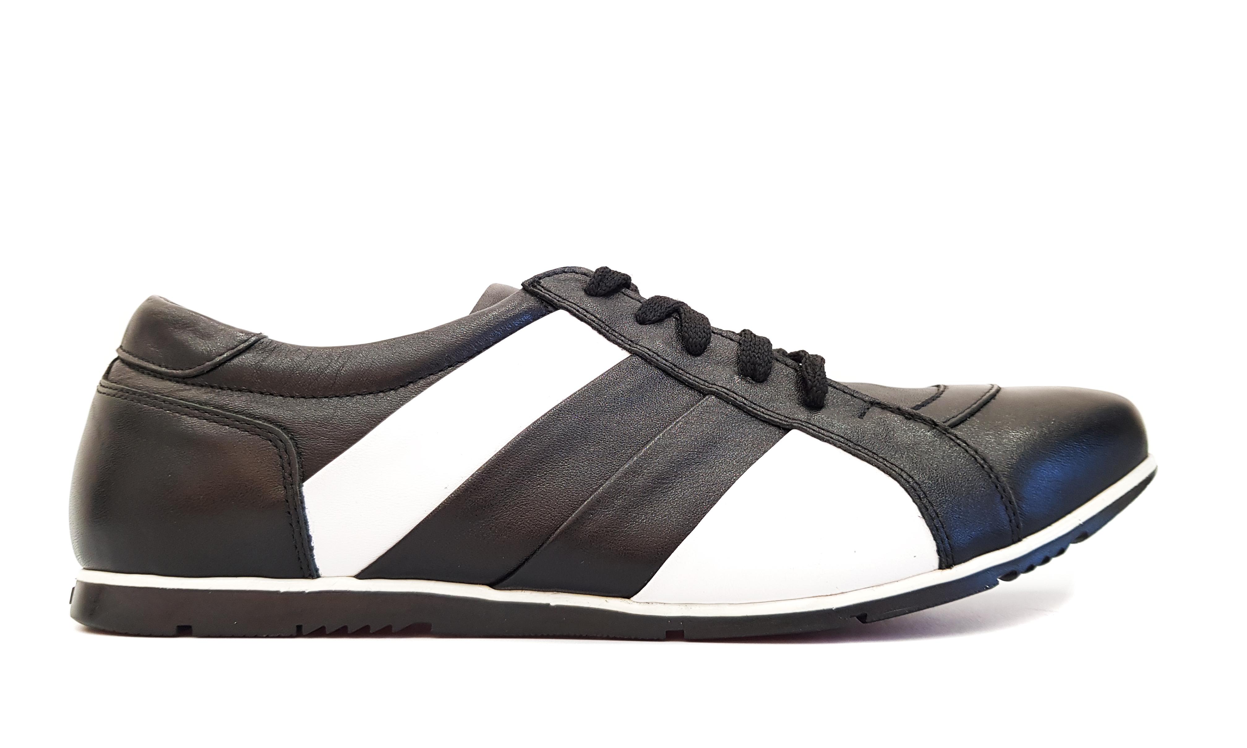 Кеды мужские Skrzynski 174 из натуральной кожи р. 42 Черный/Белый (26-42) - фото 2 Кеды мужские Skrzynski 174 из натуральной кожи р. 42 Черный/Белый (26-42) - фото 2