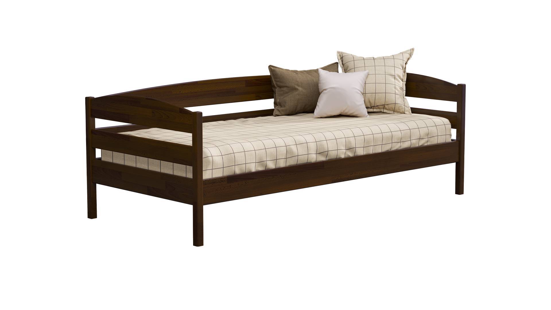 Кровать деревянная Estella Нота Плюс Щит Л4 80х190 см Темный орех (7301535026) Кровать деревянная Estella Нота Плюс Щит Л4 80х190 см Темный орех (7301535026)