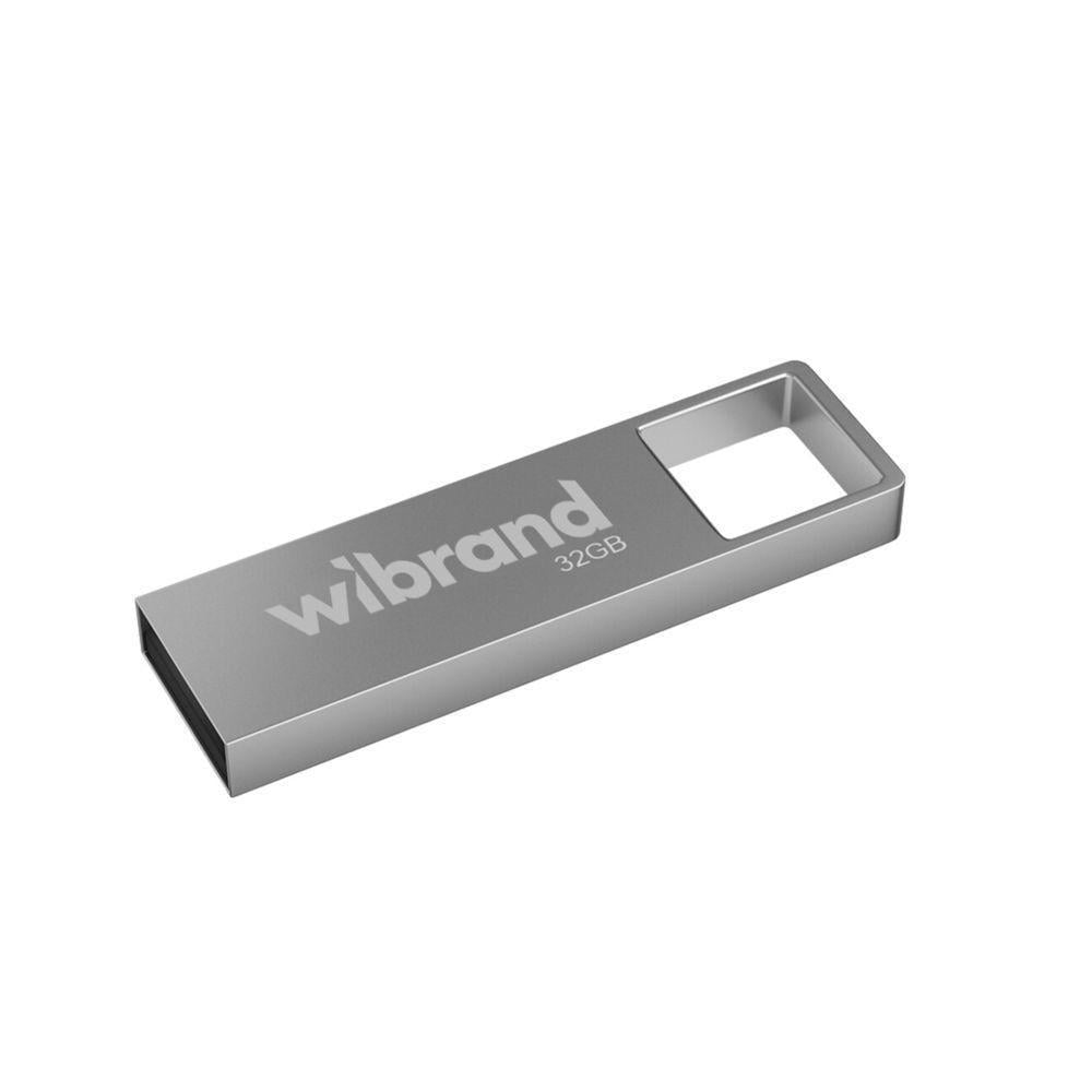 Флеш-память USB Wibrand Shark 32 Гб Серебряный (3001624211)