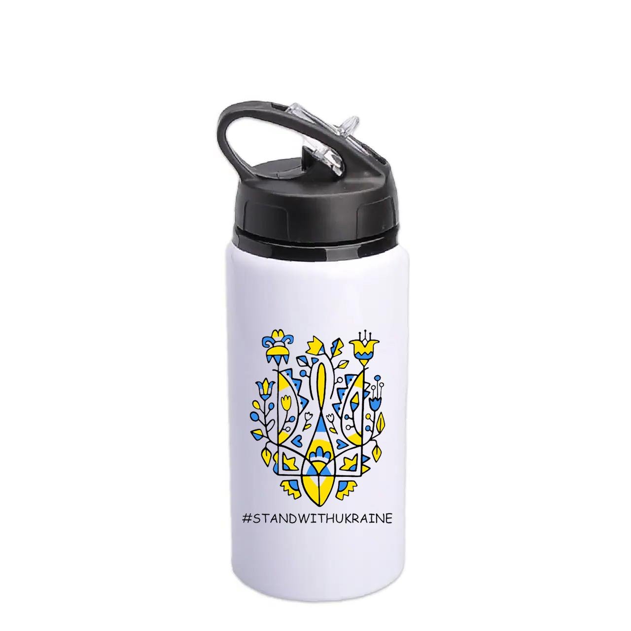 Бутылка для воды с печатью Stand With Ukraine (29582)
