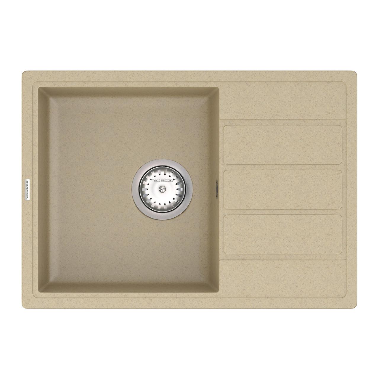 Кухонна мойка с сифоном Easy EMP 02,62 Safari