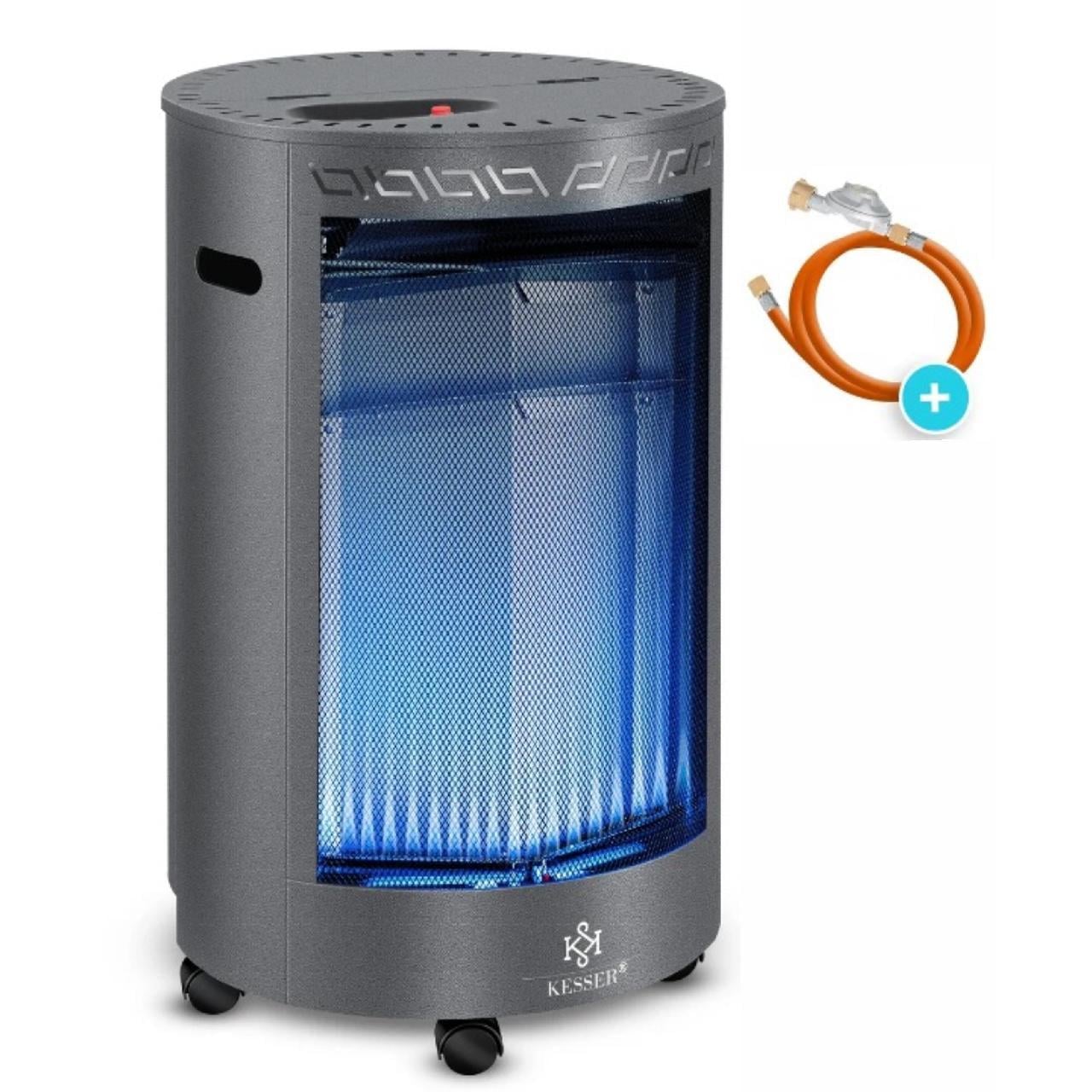 Газовый обогреватель инфракрасный KESSER 4200W 41x73x46 см Серый