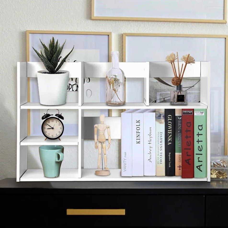 Полка-надстройка настольная из дерева Тирасол зефир (АКД-004420)