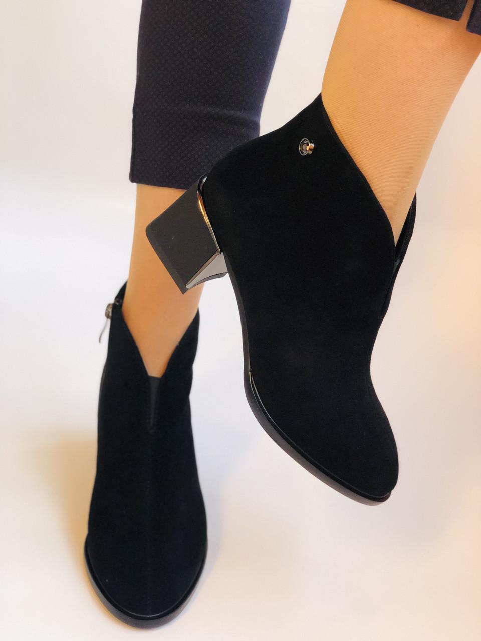 Ботильоны женские осенние Erisses р. 37 24,0 см Черный (2294) - фото 5