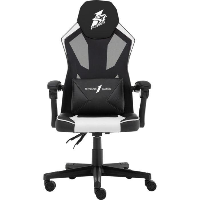 Кресло геймерское 1stPlayer P01 до 120 кг Black/White (P01-BKWH)