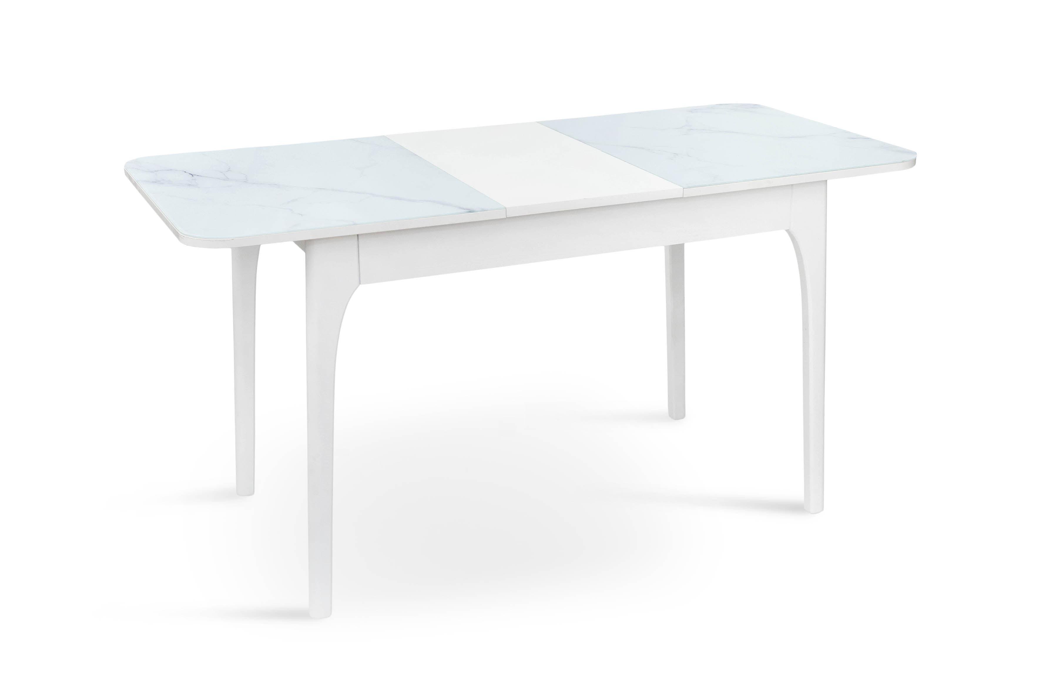 Стол-трансформер кухонный раскладной FIESTA Белый/Белый мрамор (FSTMW-11357) - фото 5 Стол-трансформер кухонный раскладной FIESTA Белый/Белый мрамор (FSTMW-11357) - фото 5