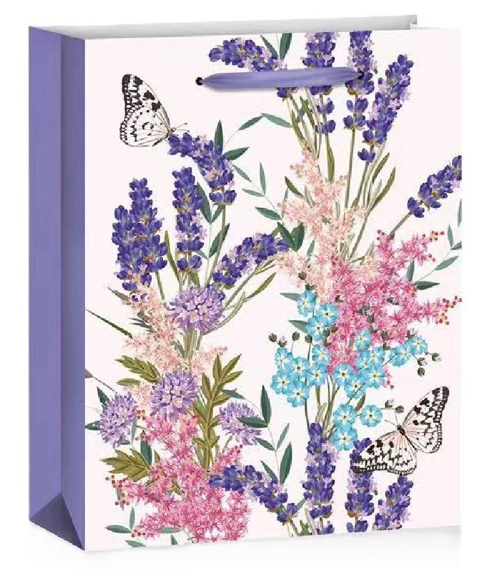 Подарочный пакет Stenson Lavender R96958-S 18х23х10 см