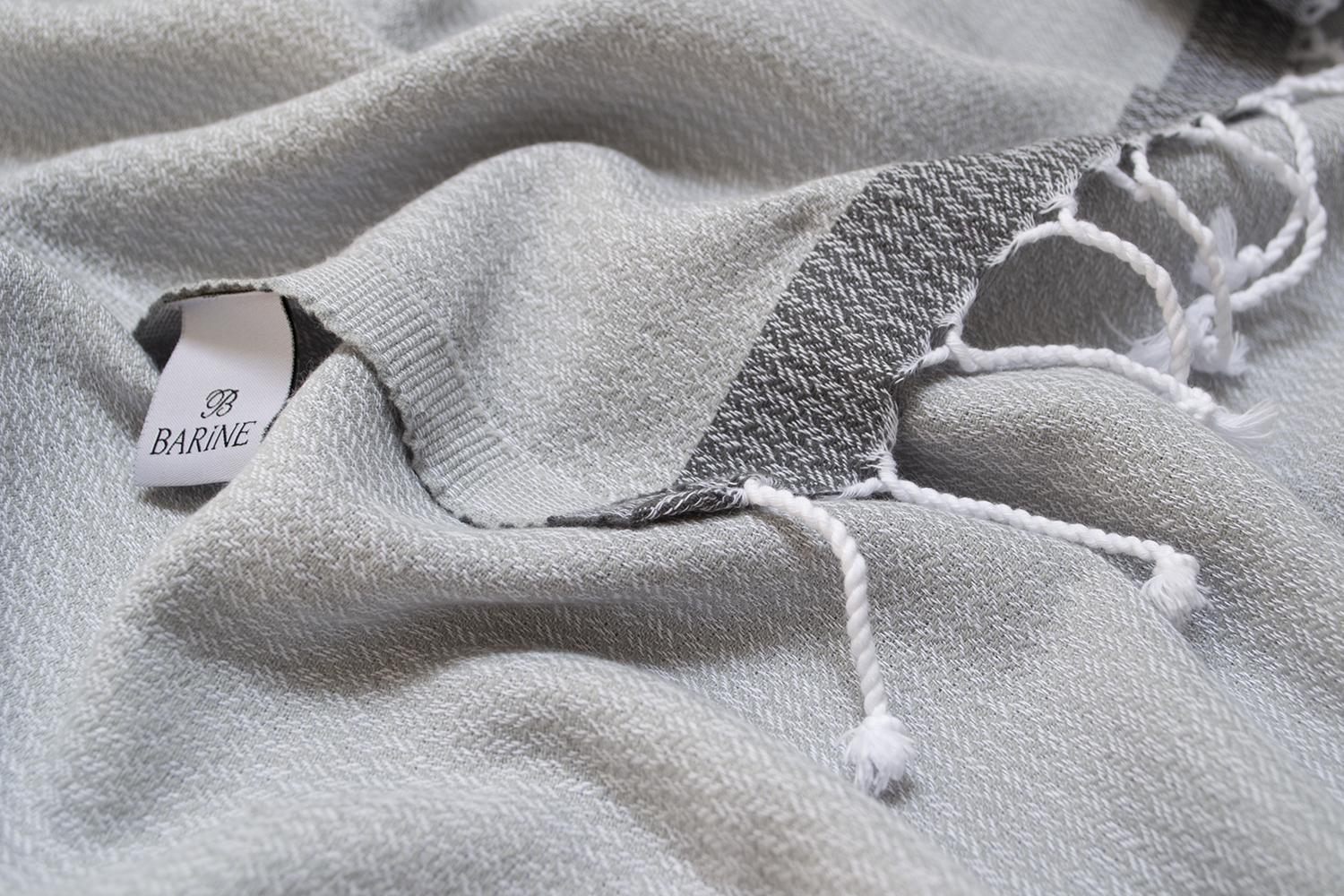 Полотенце Barine Pestemal Basak 180 г/кв. м 95x165 см Серый (15289342) - фото 3 Полотенце Barine Pestemal Basak 180 г/кв. м 95x165 см Серый (15289342) - фото 3