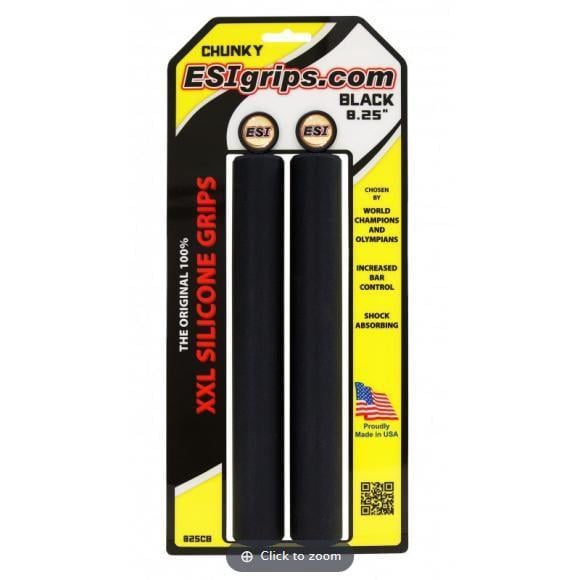 Грипсы ESI XXL 8,25" Chunky Black (825CB)